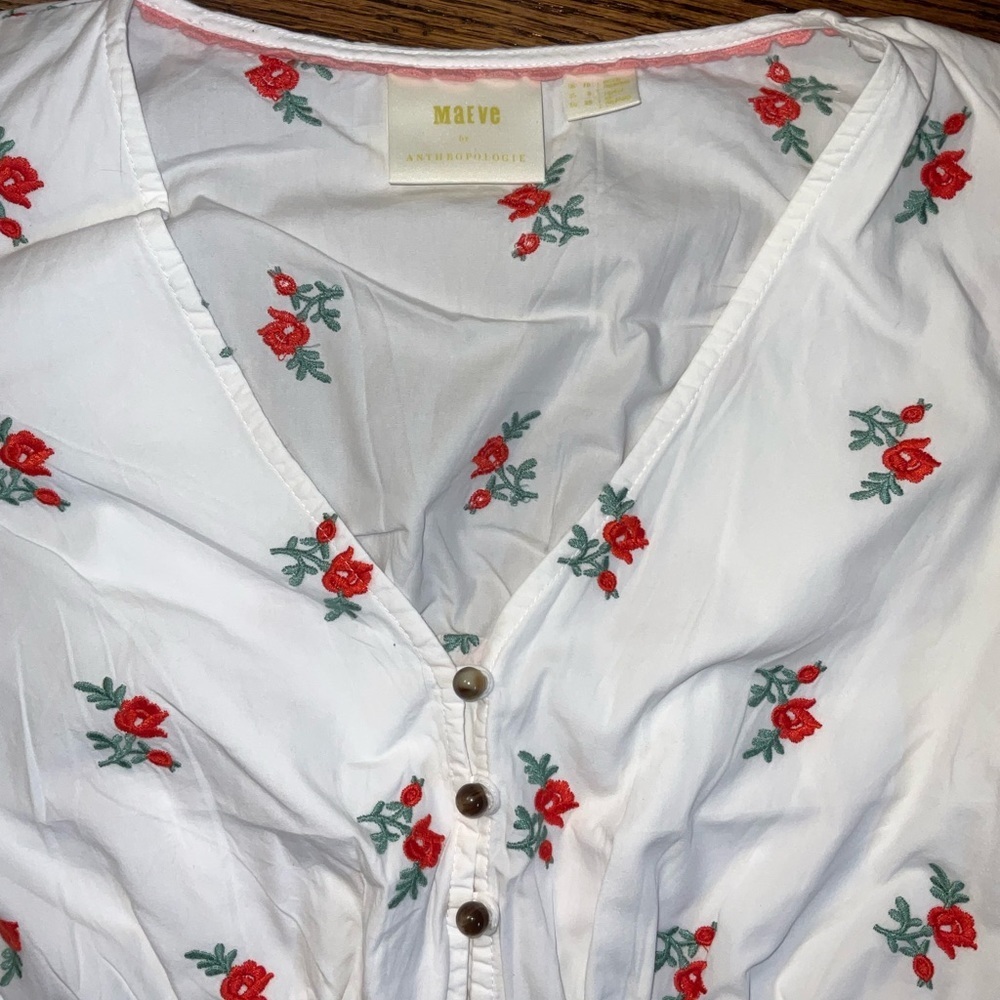 Maeve by Anthropologie Bubble-Sleeve Blouse - Picture 5 of 12